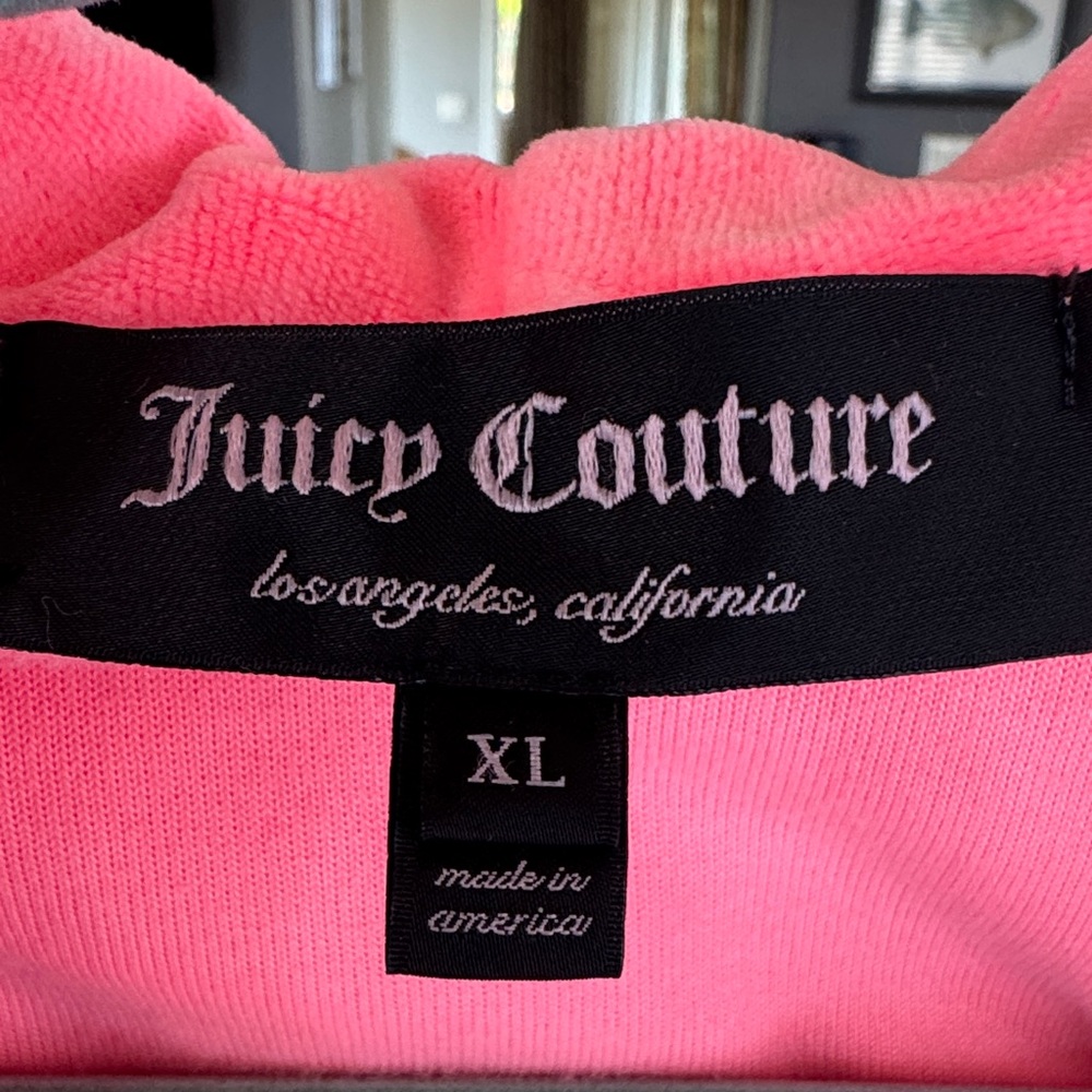 Vintage Juicy Couture Zip Up jacket with Juicy charm Zipper
